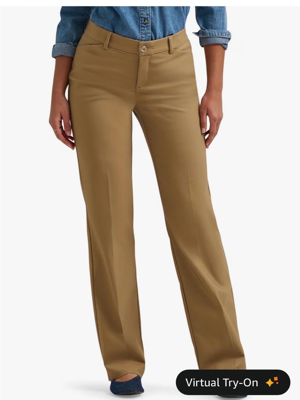 NWT Lee Ultra Lux Comfort Flex Motion Trouser Pants Khaki 8M